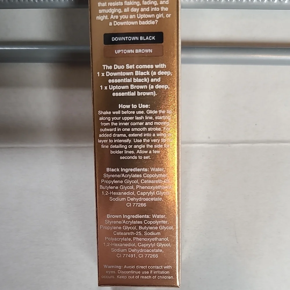 Bisha Essential Eye Designer Duo Downtown Black/Uptown Brown NIB Sealed RV $58